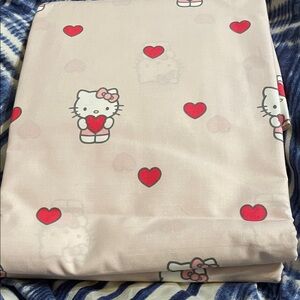 Cute Pink Hello Kitty flat sheet - new queen